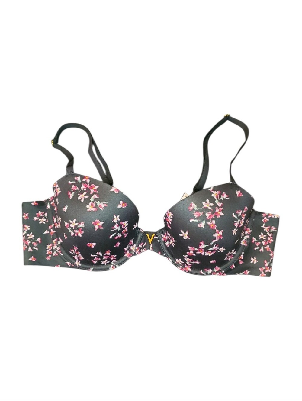 NWT Victoria's Secret Black Floral Demi Bra (36B)